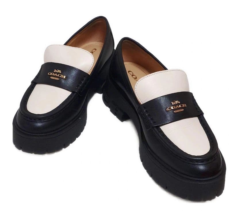 美品✨COACH（コーチ）厚底バイカラーローファー 23.5 中古・古着通販】COACH (コーチ) メイビス ビットローファー ブラック