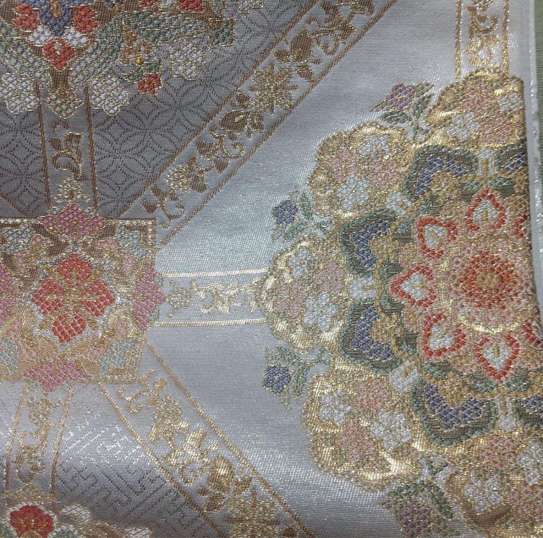 西陣織　六通柄袋帯　嵯峨羅豊彩華文　着物　フォーマル