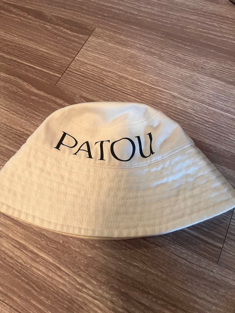 PATOU バケットハット XS クリーム Patou | コットン パトゥ バケットハット