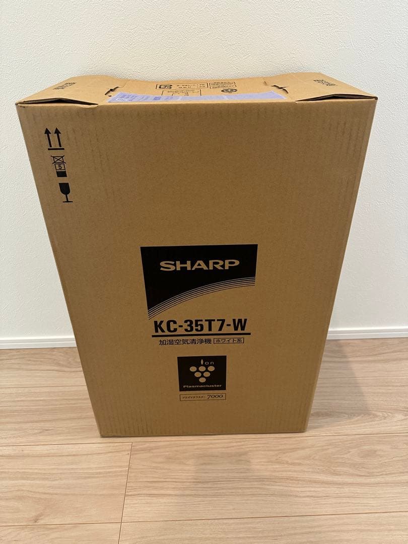 【新品未開封】SHARP 加湿空気清浄機 KC-35T7-W Amazon.co.jp: シャープ プラズマクラスター 加湿空気清浄機 KC-35T7