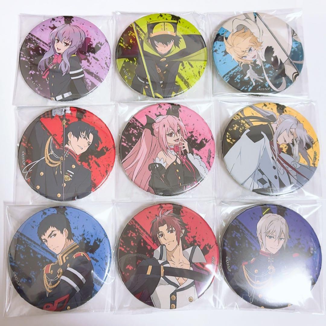 終わりのセラフ 缶バッジ 百夜ミカエラ 百夜優一郎 一瀬グレン クルル