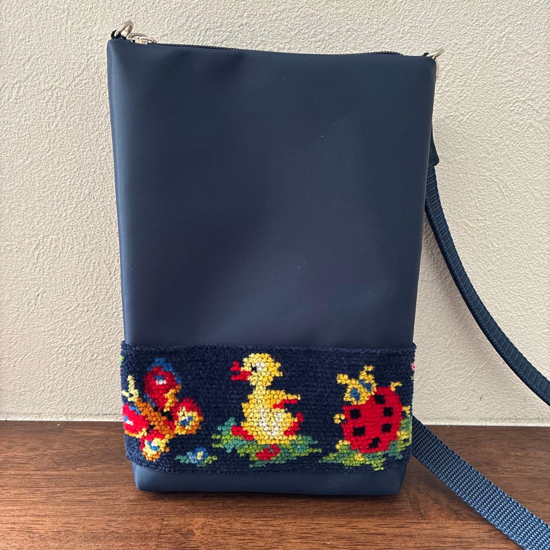 フェイラー　ネイビー　ハイジ　スマホショルダー　学校フェイラー　送迎バッグ VERY掲載 FEILER フェイラー ハイジ スマホショルダー 学校フェイラー