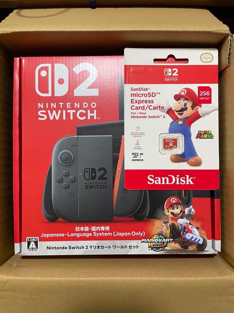 Nintendo Switch2本体 + 256GB microSDカード SanDisk microSD Express Card 256GB for Nintendo Switch 2
