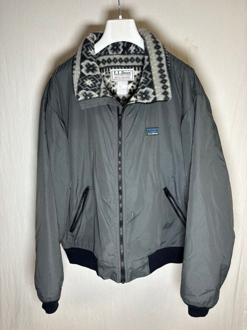 L.L.Bean ウォームアップジャケット 裏フリース エルエルビーン