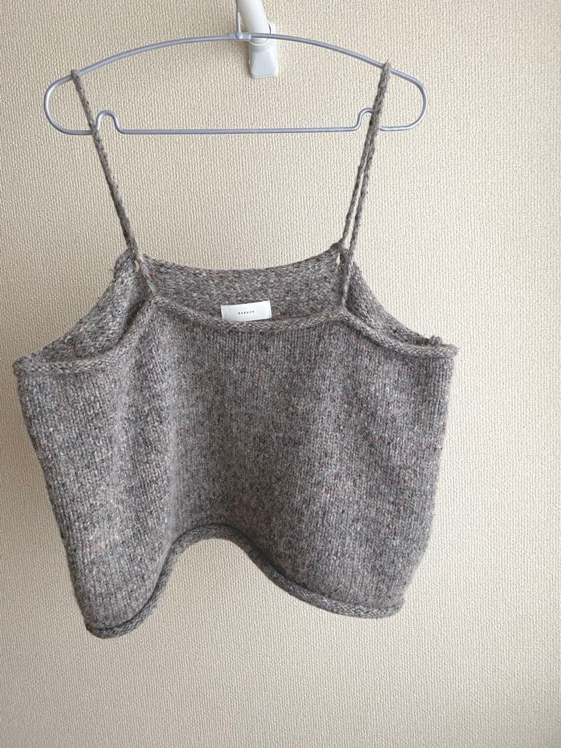 かぐれ キャミソール カラーネップアルパカニットキャミソール - メルカリ
