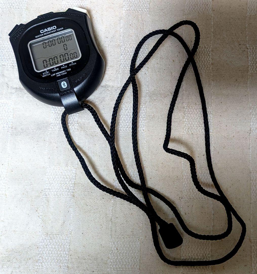 カシオ モバイルリンク機能搭載ストップウオッチ HSB-100W-1JH 楽天市場】カシオ CASIO ストップウォッチ ブラック モバイルリンク