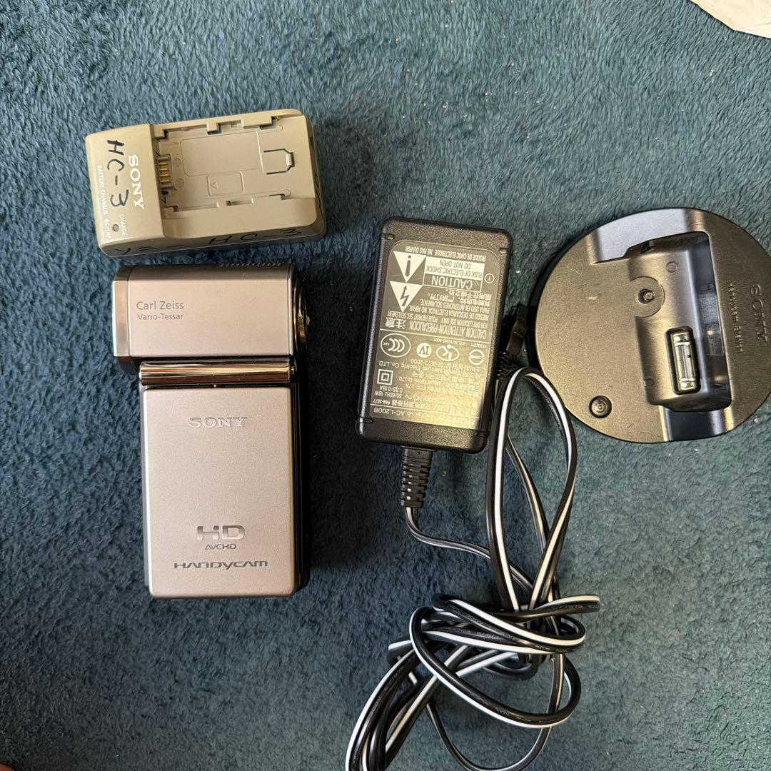 SONY HD HANDYCAM HDR-TG1 動作確認済 平成レトロ チタン - メルカリ