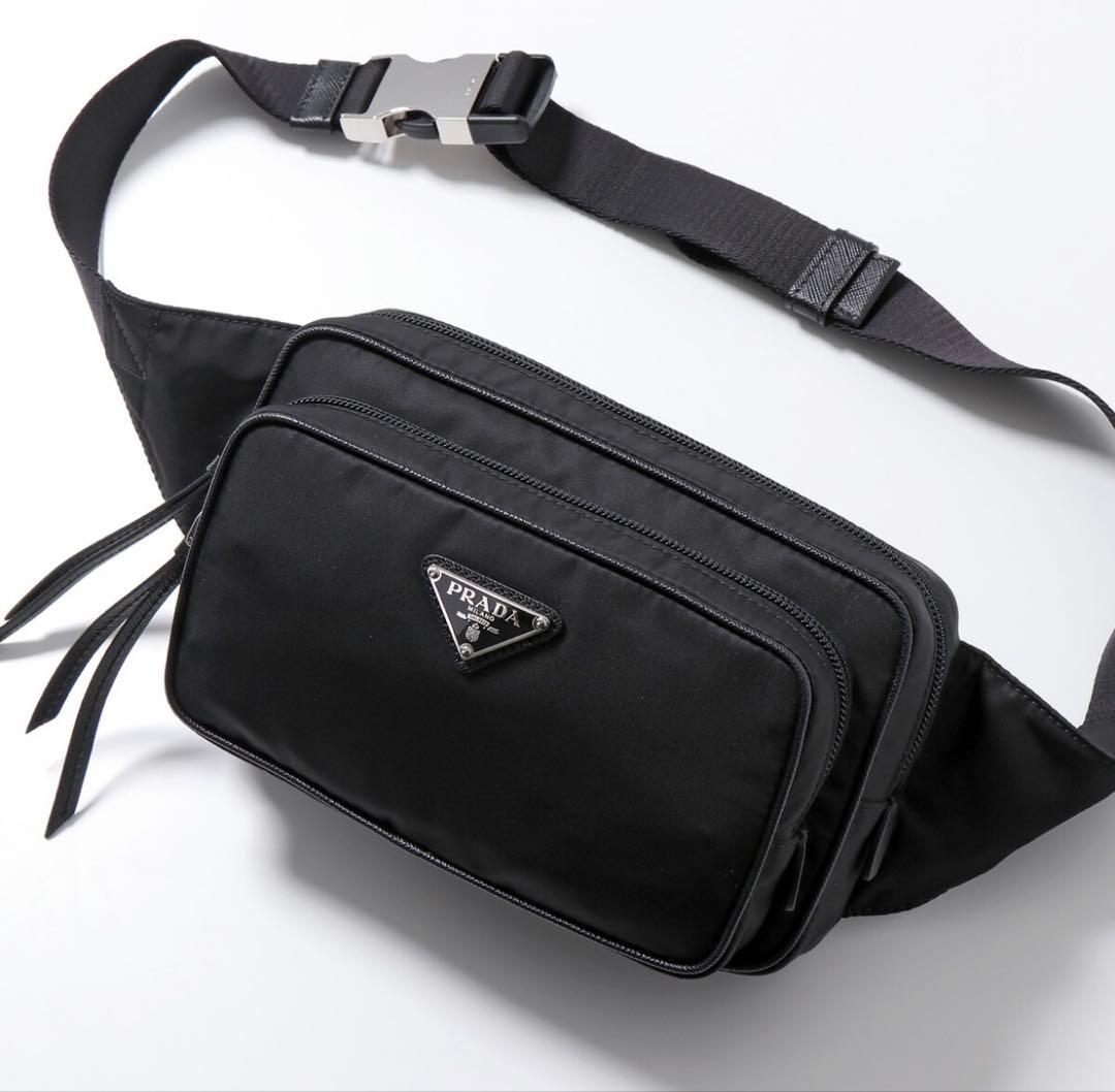 ★ST★PRADA プラダ ボディバッグ 1BL010 ナイロン プラダ(PRADA)プラダ TESSTO ＋ SAFFIAN ウエストバッグ ボディバッグ