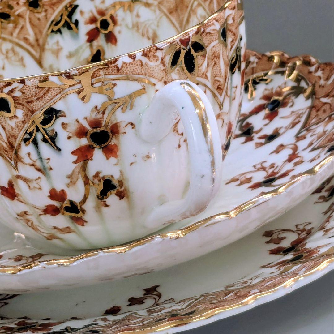 英国アンティーク サミュエルラドフォード 1800年代トリオ カップ