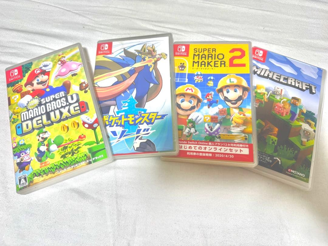 【Switchカセット】 マリメ2 ・マリオUDX・ポケモン剣・マイクラ Switchカセット】 マリメ2 ・マリオUDX・ポケモン剣・マイクラ Switch