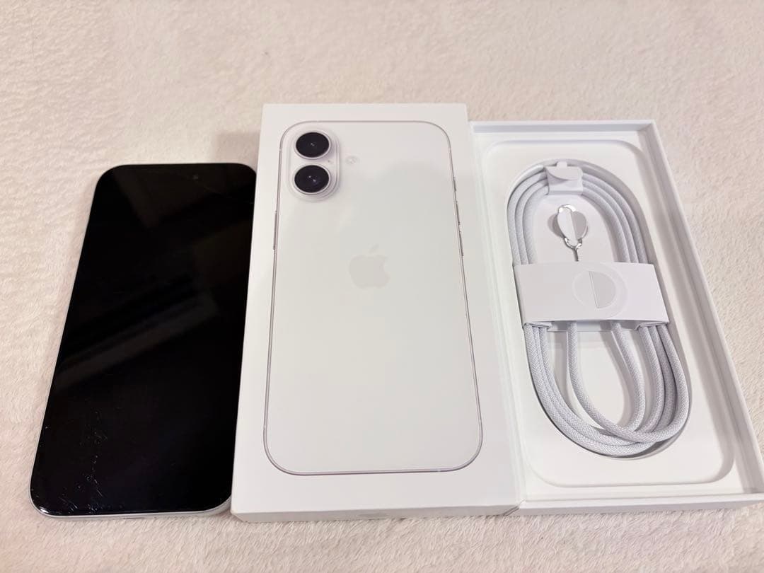 iPhone16 128GB ホワイトSIMフリー　ジャンク iPhone ☆Apple国内正規SIMフリー iPhone16 128GB ホワイト MYDR3J/A
