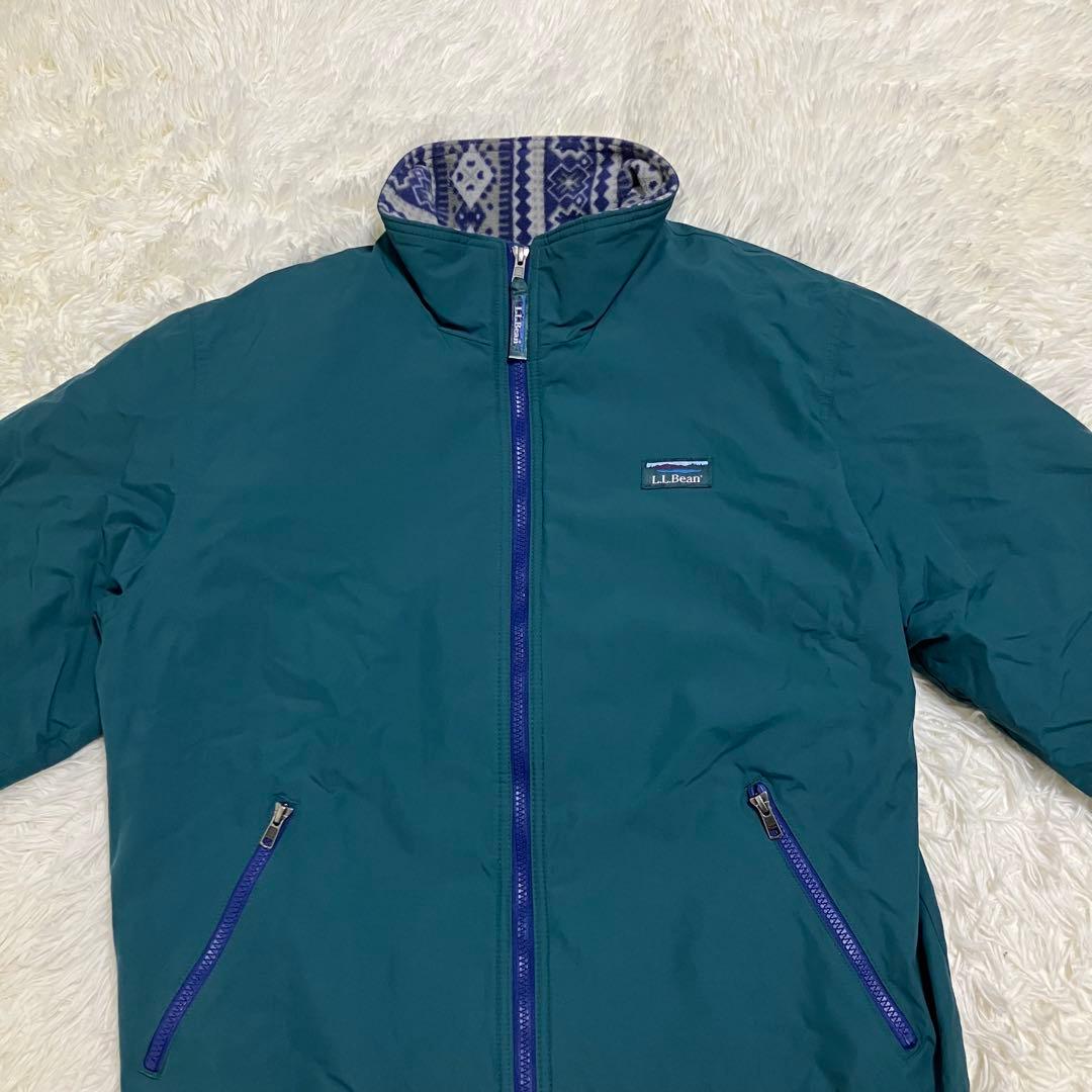 L.L.Bean Warm Up Jacket 総柄 グリーン M