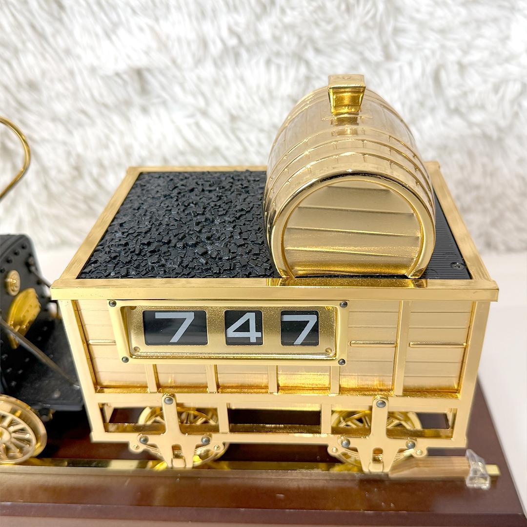 美品 ロバート・スチーブンソン 蒸気機関車 ロケット号 置時計 ケース