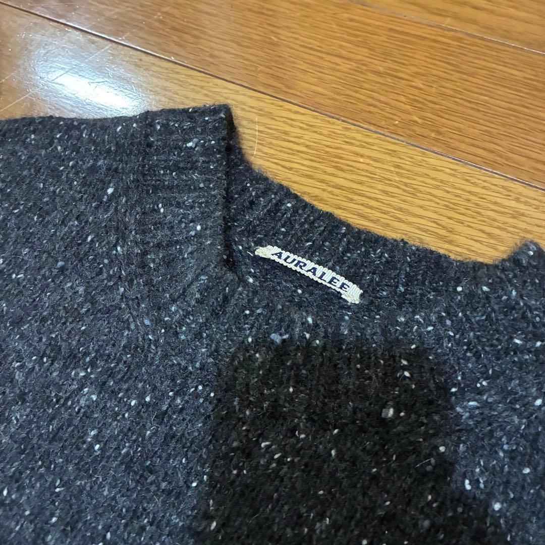 さ*ぁ様 オーラリー カシミヤ 100 ニット サイズ4 ミドルゲージニット