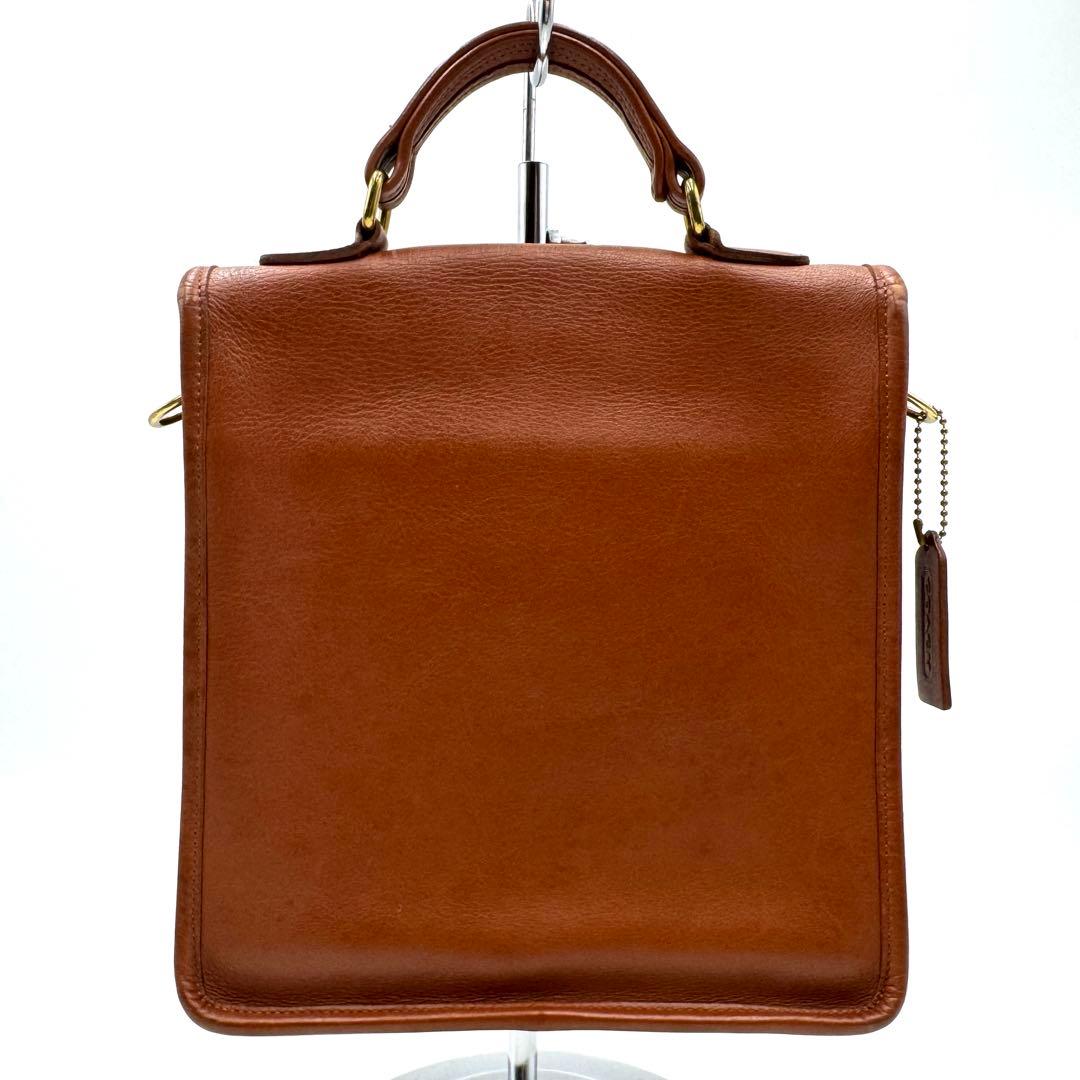 COACH オールドコーチ グラブタンレザー ショルダーバッグ ブラウン