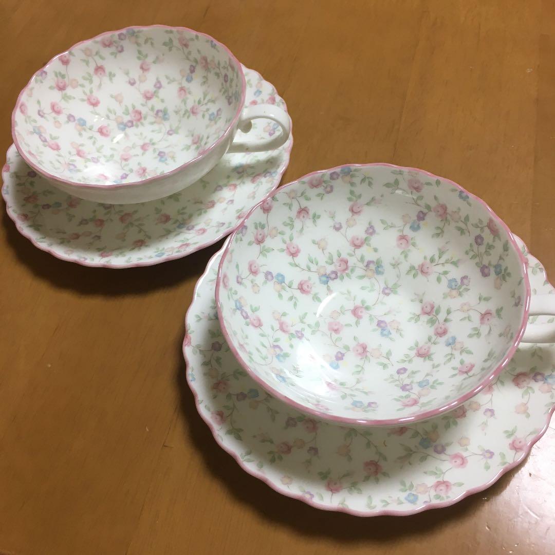 カップ&ソーサー ノリタケ キューティーローズ 2つセット - メルカリ