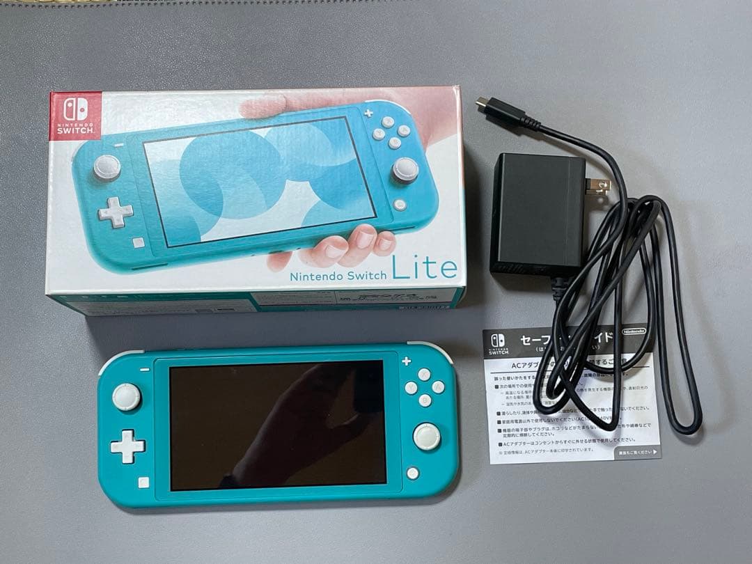 動作確認済み Nintendo Switch Lite ターコイズ ケース付き Nintendo Switch 任天堂 Lite ニンテンドースイッチ ライト ターコイズ