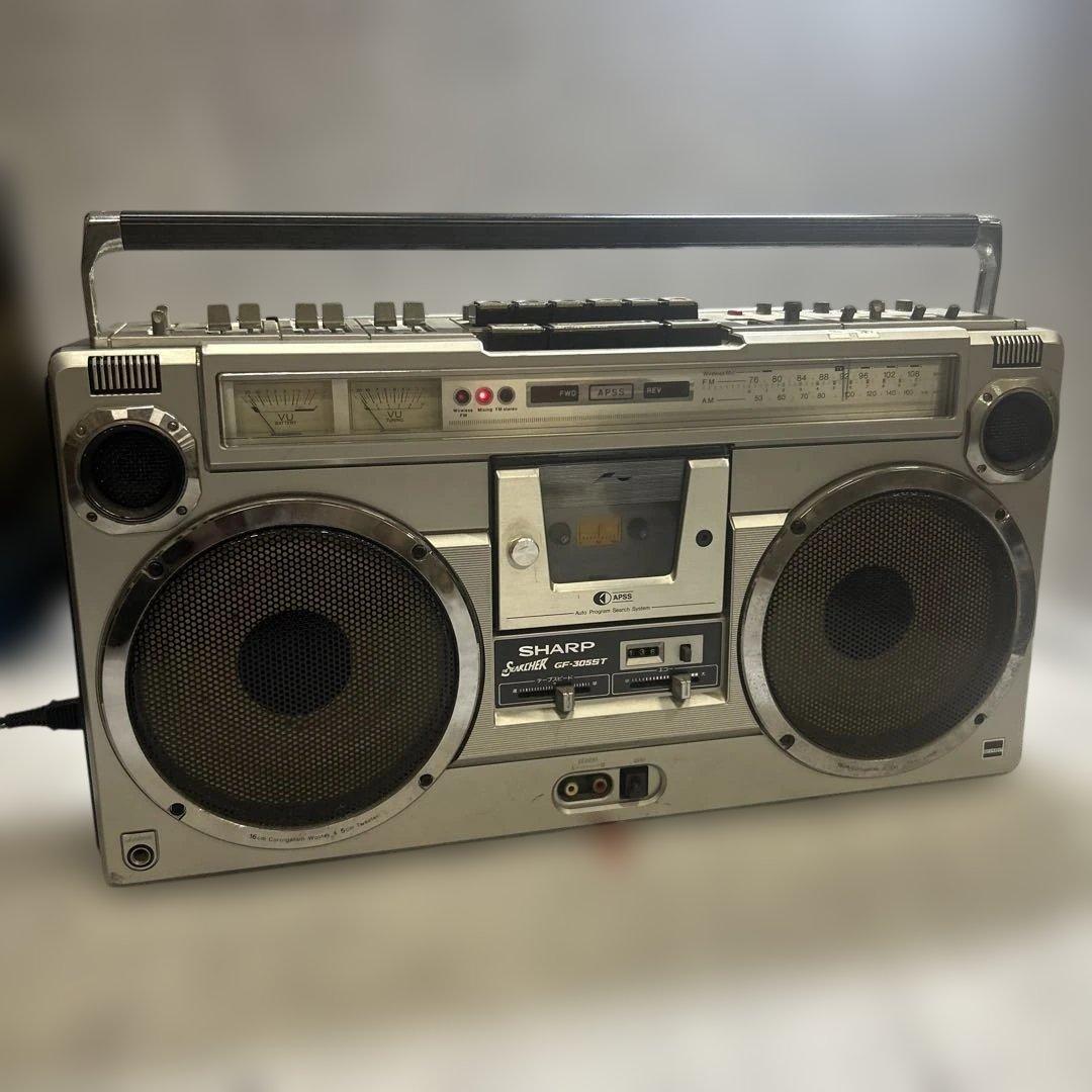 ラジオ・コンポ SHARP SEARCHER GF-305ST Sharp GF-305ST 1978 Searcher Series Vintage Boombox 4-Speaker