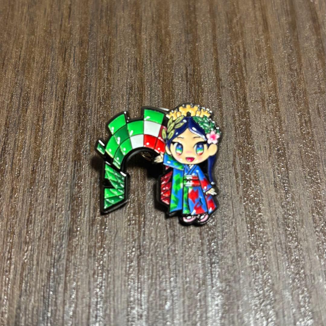 万博イタリア館限定】イタリアちゃん ピンバッジ - メルカリ