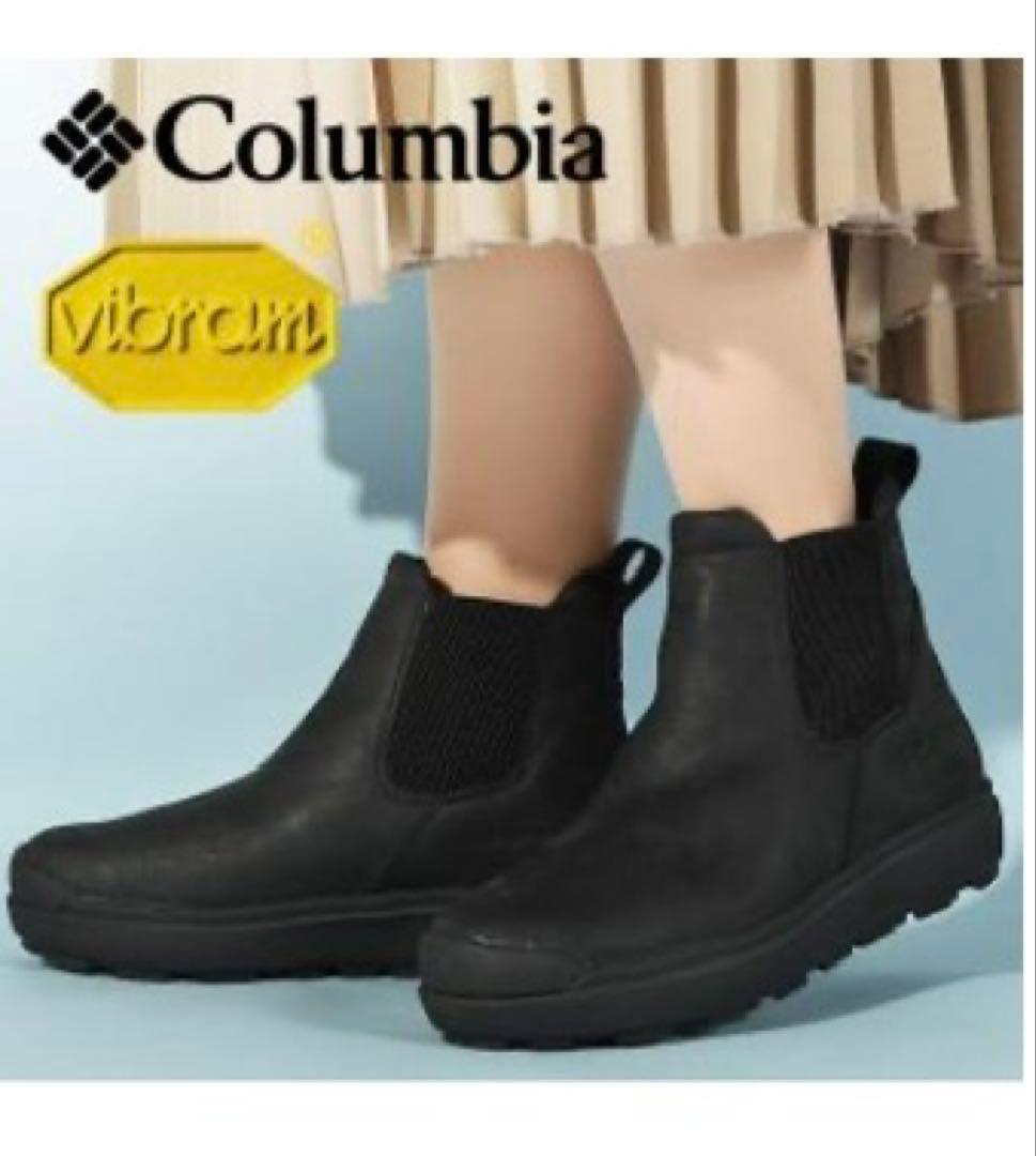 超美品 コロンビア 防水 防滑 ショートブーツ 黒 25 Columbia（コロンビア） スノーブーツ メンズ 防水 防滑 レディース 24