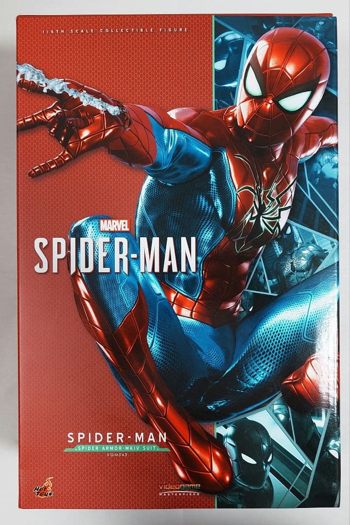 【ホットトイズ】スパイダーマン（スパイダー・アーマーＭＫ ＩＶスーツ版） Spider-Man (Spider Armor - MK IV Suit) Sixth Scale Collectible