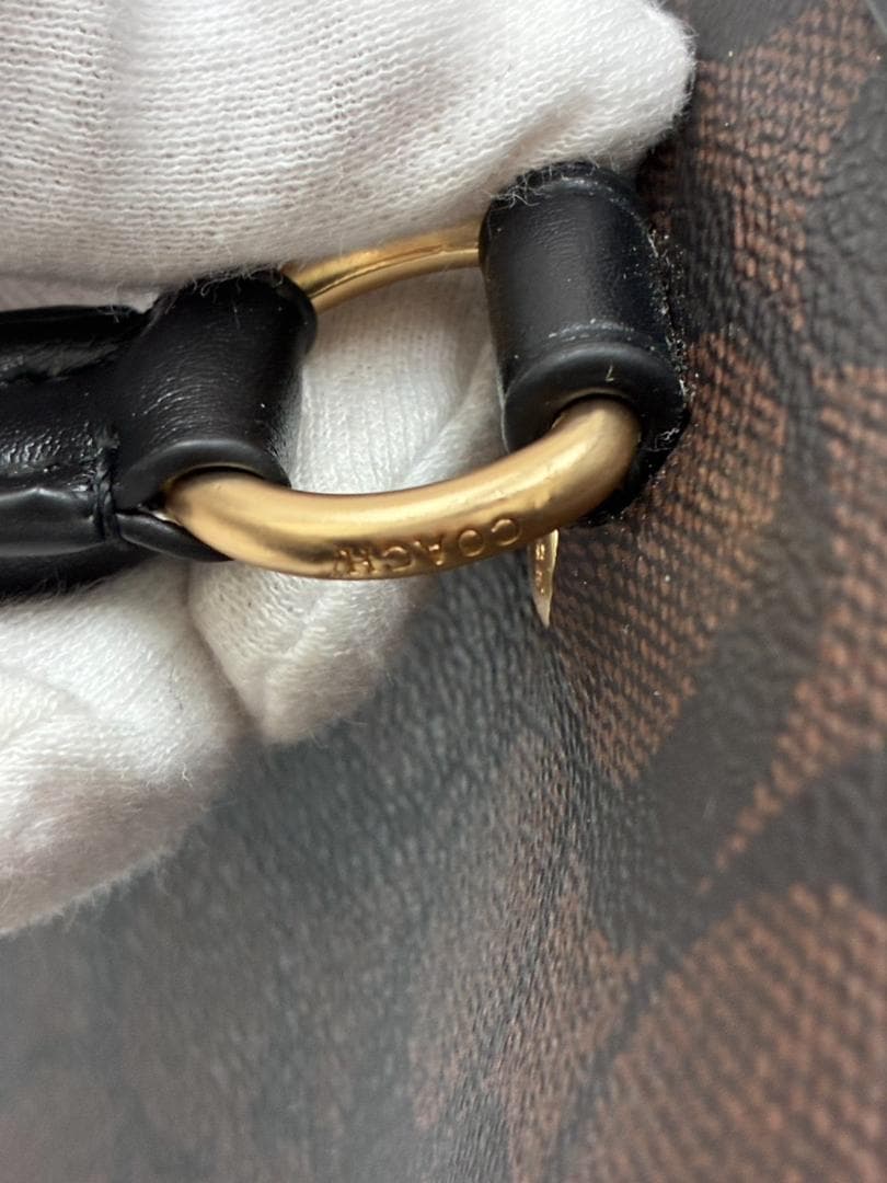 25O12-037 コーチ 2wayバッグ ブラウン F83607 ブランド - メルカリ