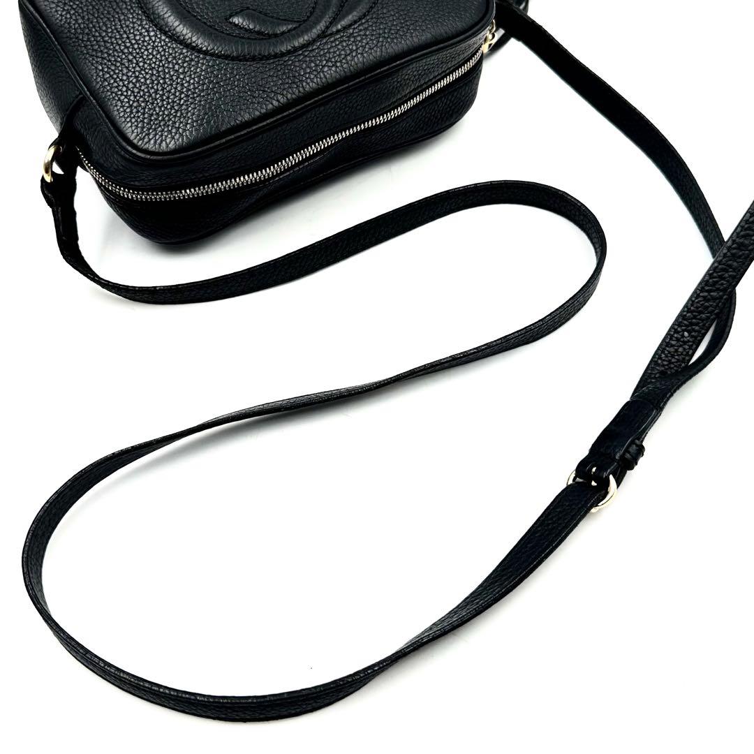 《美品》GUCCI ソーホー スモールレザー ディスコバッグ ショルダーバッグ