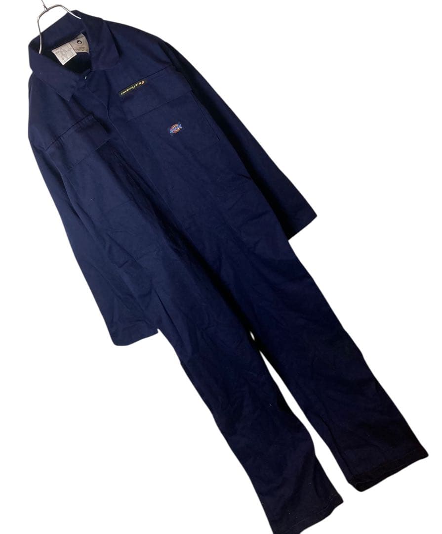 希少古着Dickiesディッキーズ ダークネイビーオールインワンツナギ