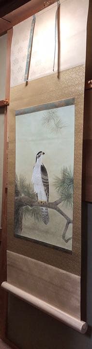 久保吉郎　鷹　掛け軸　掛軸　共箱あり　二重箱 27 久保吉郎 鴛鴦 | 掛軸(掛け軸)販売／表装ご依頼は掛軸いっぷく掛軸