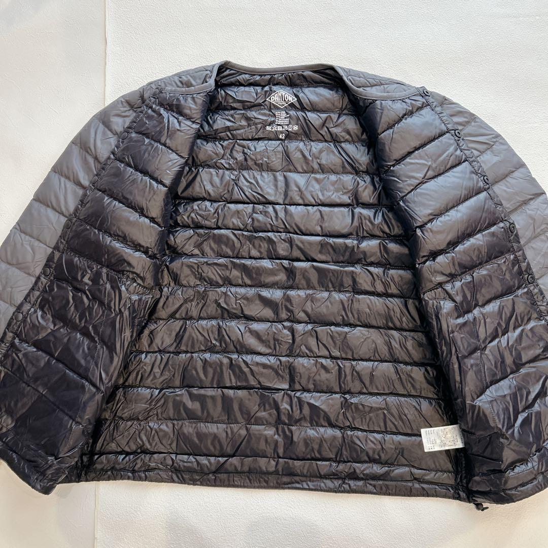 極美品✨DANTON ダントン ライトダウン インナーダウン 42 カーキ XL