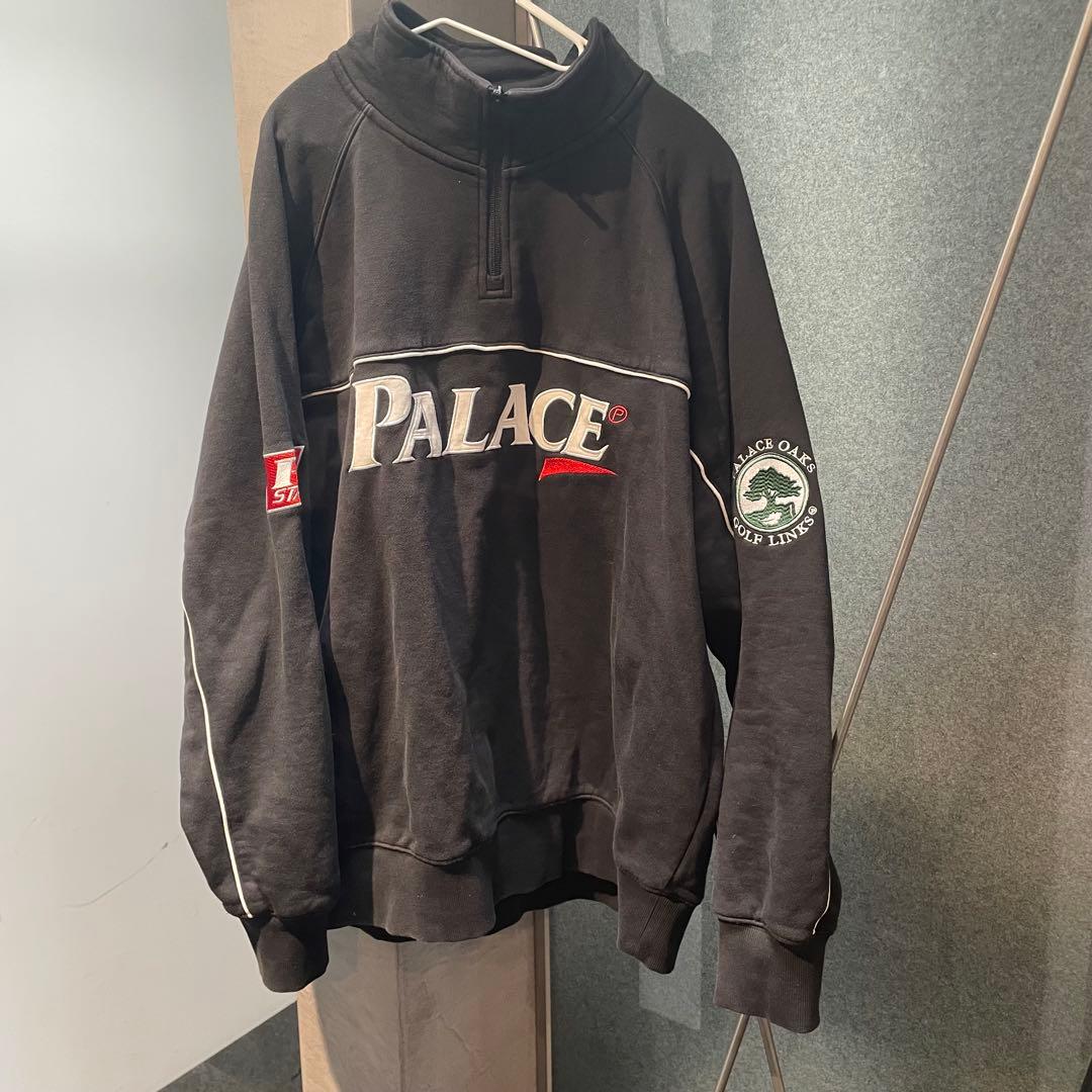 Palace ブラック スウェット XL PAR 1/4 ZIP FUNNEL - メルカリ