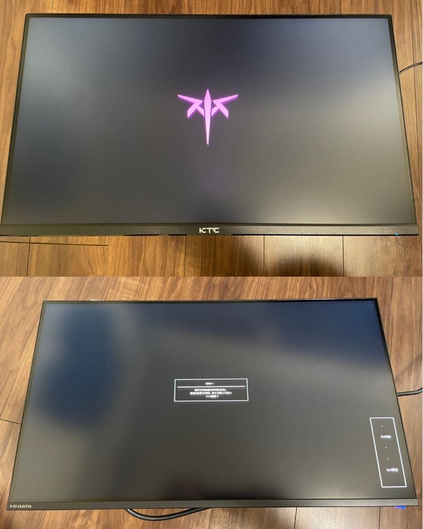 KTC I-O DATAディスプレイ モニター2枚　デュアルモニタースタンド モニタースタンド [2画面 /～55インチ] 移動式ローディスプレイ