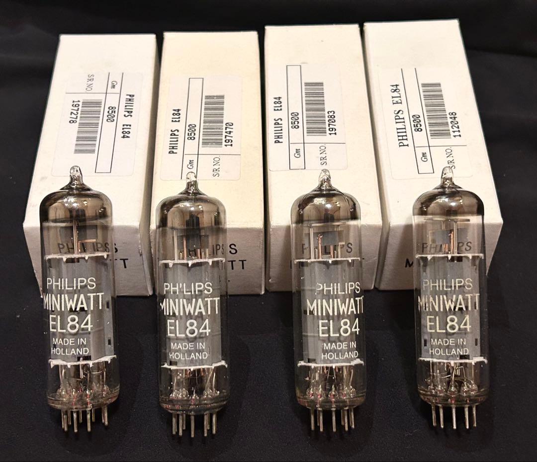 Philips Miniwatt EL84 ヘールレン製 真空管4本マッチド PHILIPS-MULLARD EL84