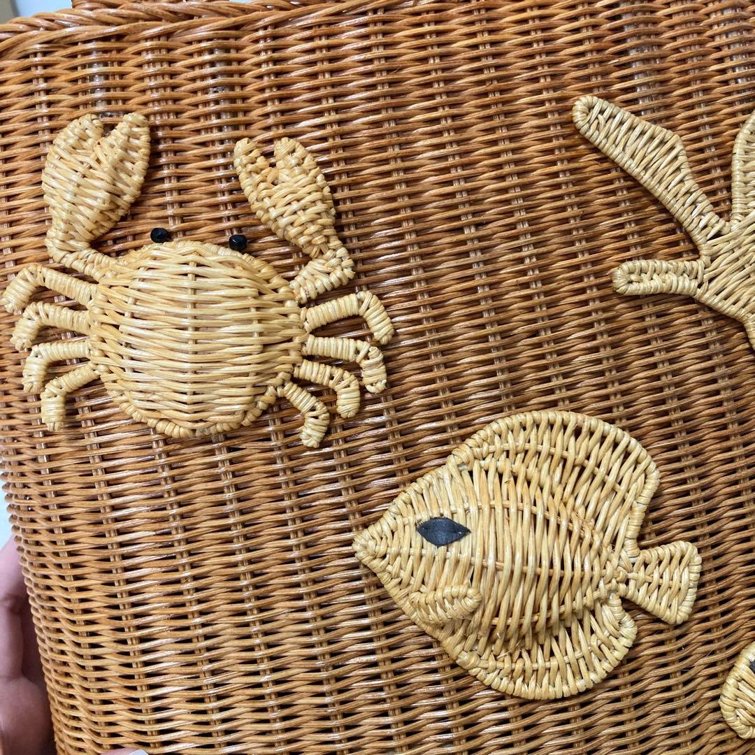 SEVENTEN セブンテン マリンモチーフ ラタントート カゴバッグ 極美品