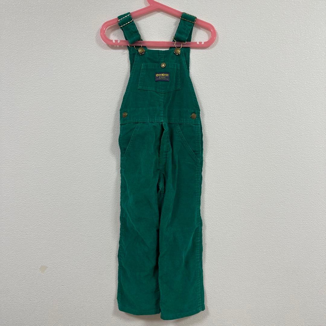 vintage oshkosh グリーン コーデュロイ オーバーオール usa - メルカリ
