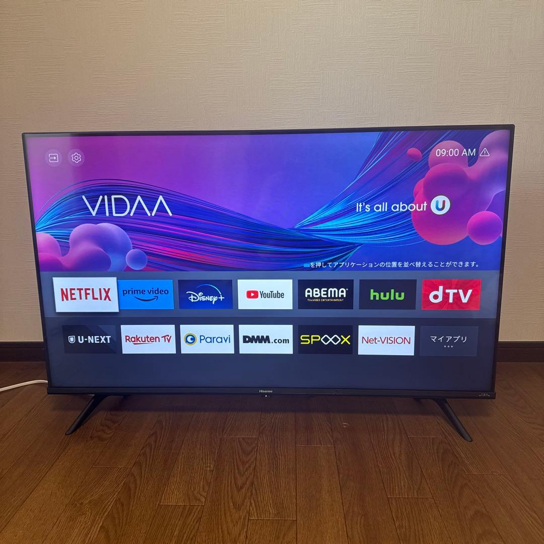 Hisense(ハイセンス) 43V型43E6G 液晶テレビ 43E6G [43V型 /4K対応 /BS・CS 4Kチューナー内蔵 /YouTube