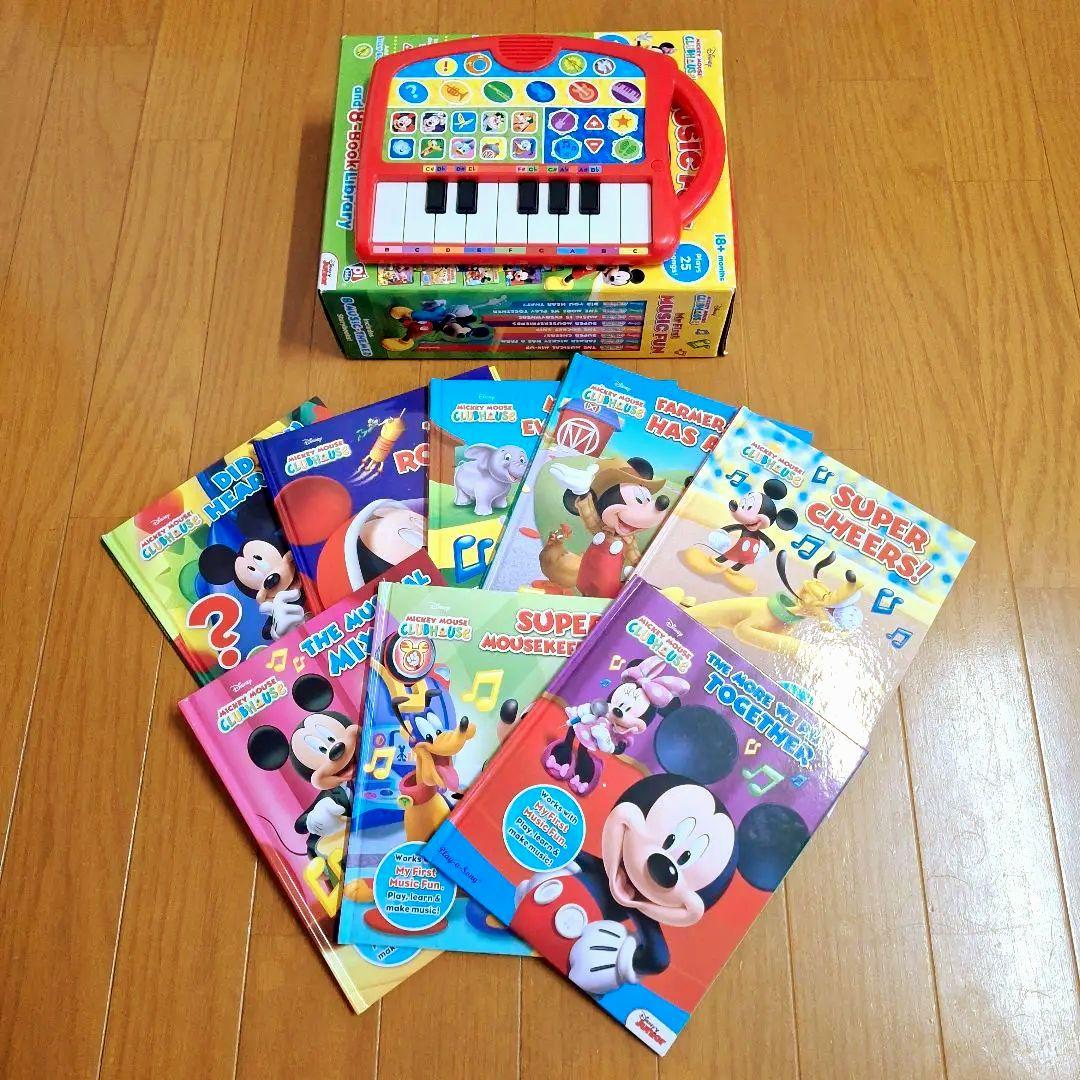 ディズニー】 ミッキー ミニー ピアノおもちゃ 絵本付き - メルカリ