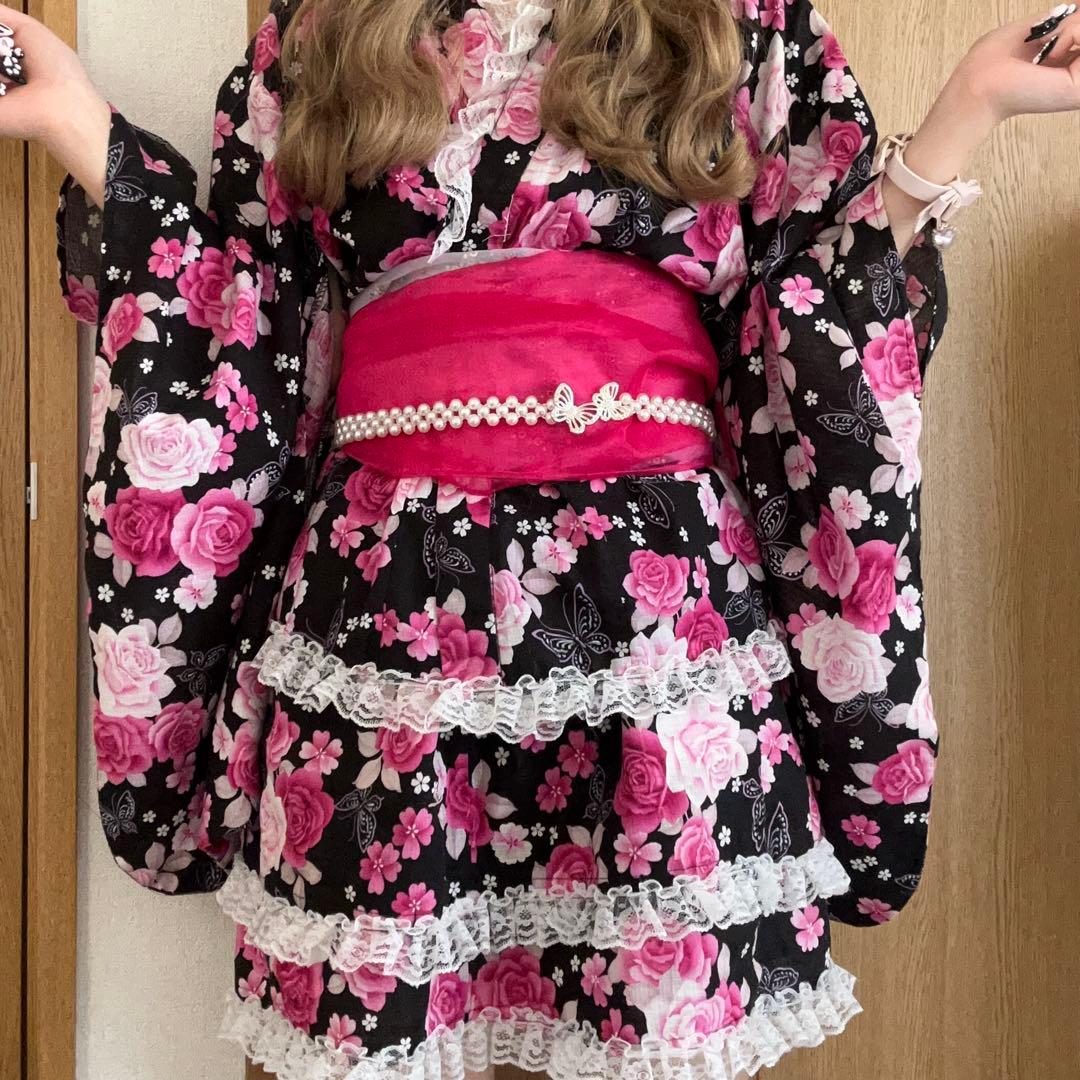浴衣ドレス 姫ギャル 大人 地雷 量産型 平成ギャル - メルカリ