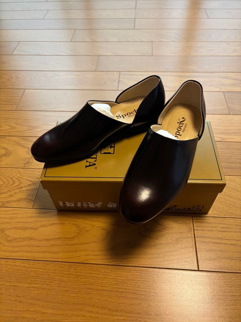 新品未使用　HARUTA ハルタ スポックシューズ 24.0cm ダークブラウン
