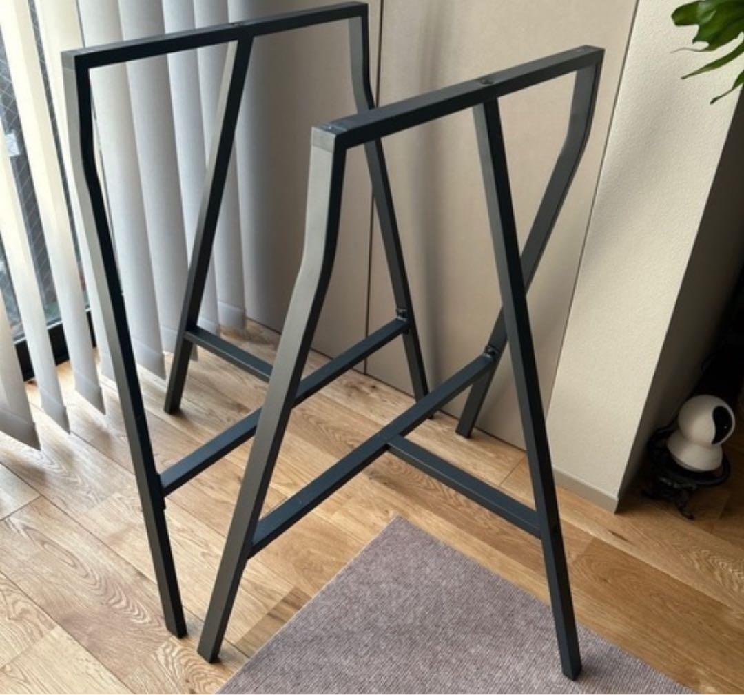 IKEA イケア LERBERG テーブル脚 レールベリ 架台 2脚 - メルカリ