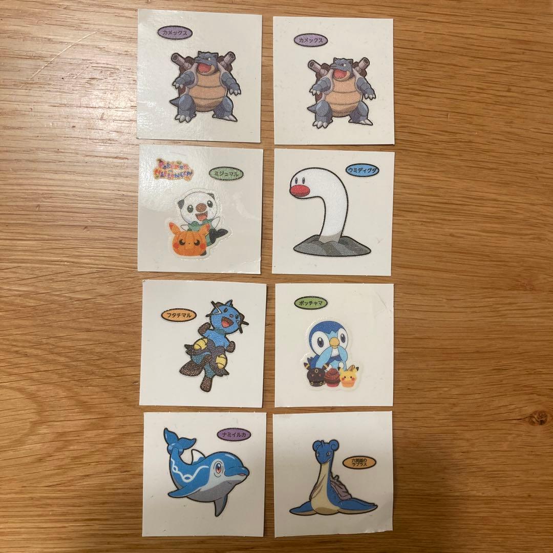 ポケモンパンシール 水タイプ 8枚 - メルカリ