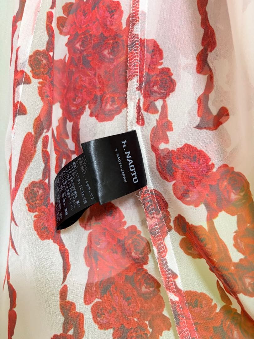 H.NAOTO ブラッディローズ ブラウス