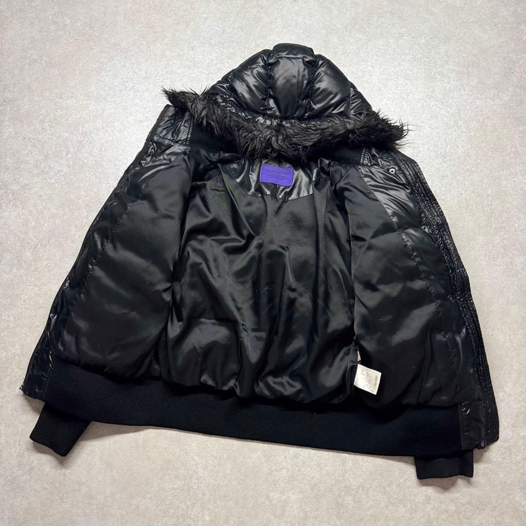 00s old uniqlo fur down parka opium y2k - メルカリ