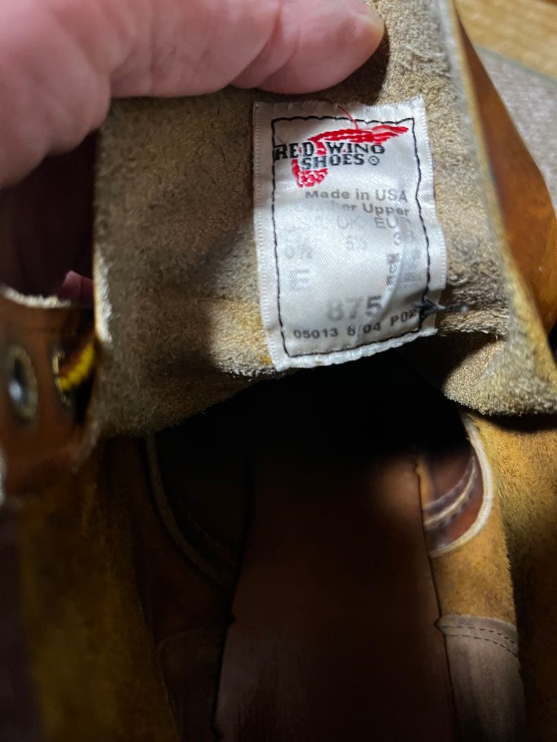 レッドウィング 875 6.5E オロイジナル 24.5cm