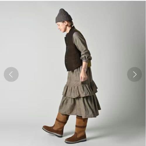 45R インディゴネルのティアードフリルドレス 45rpm - メルカリ