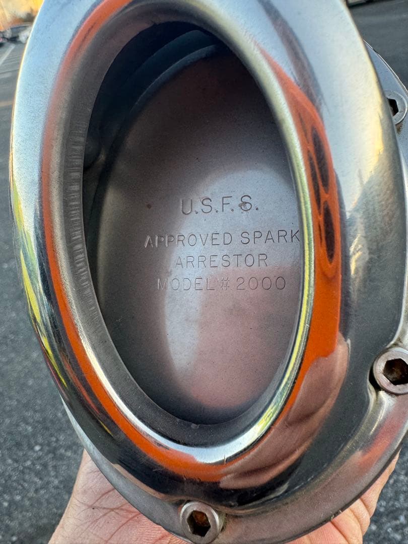 TW200 ロンスイ用 メーカー不明アップマフラー ワンオフ？ ロング