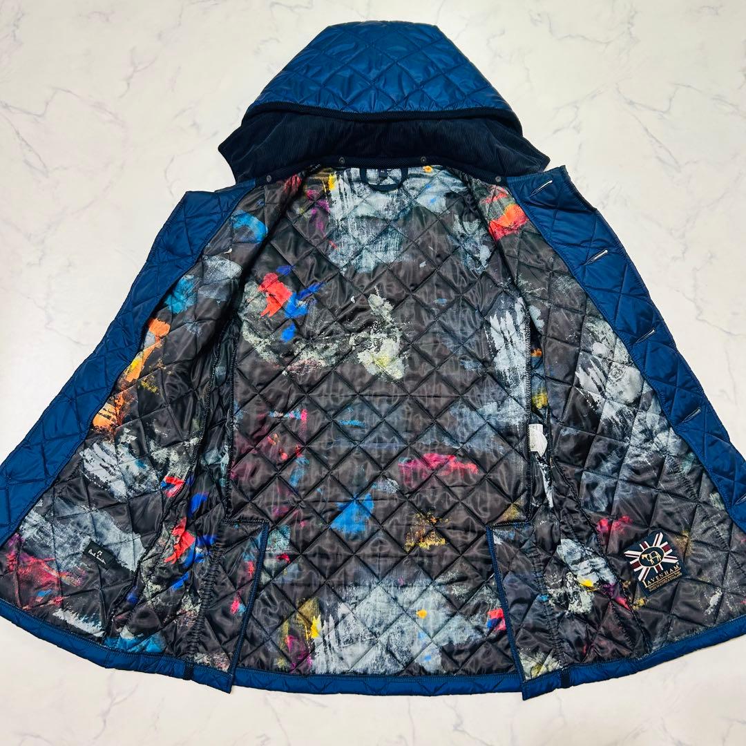 美品】ラベンハム×ポールスミス キルティングジャケット 総柄 2way