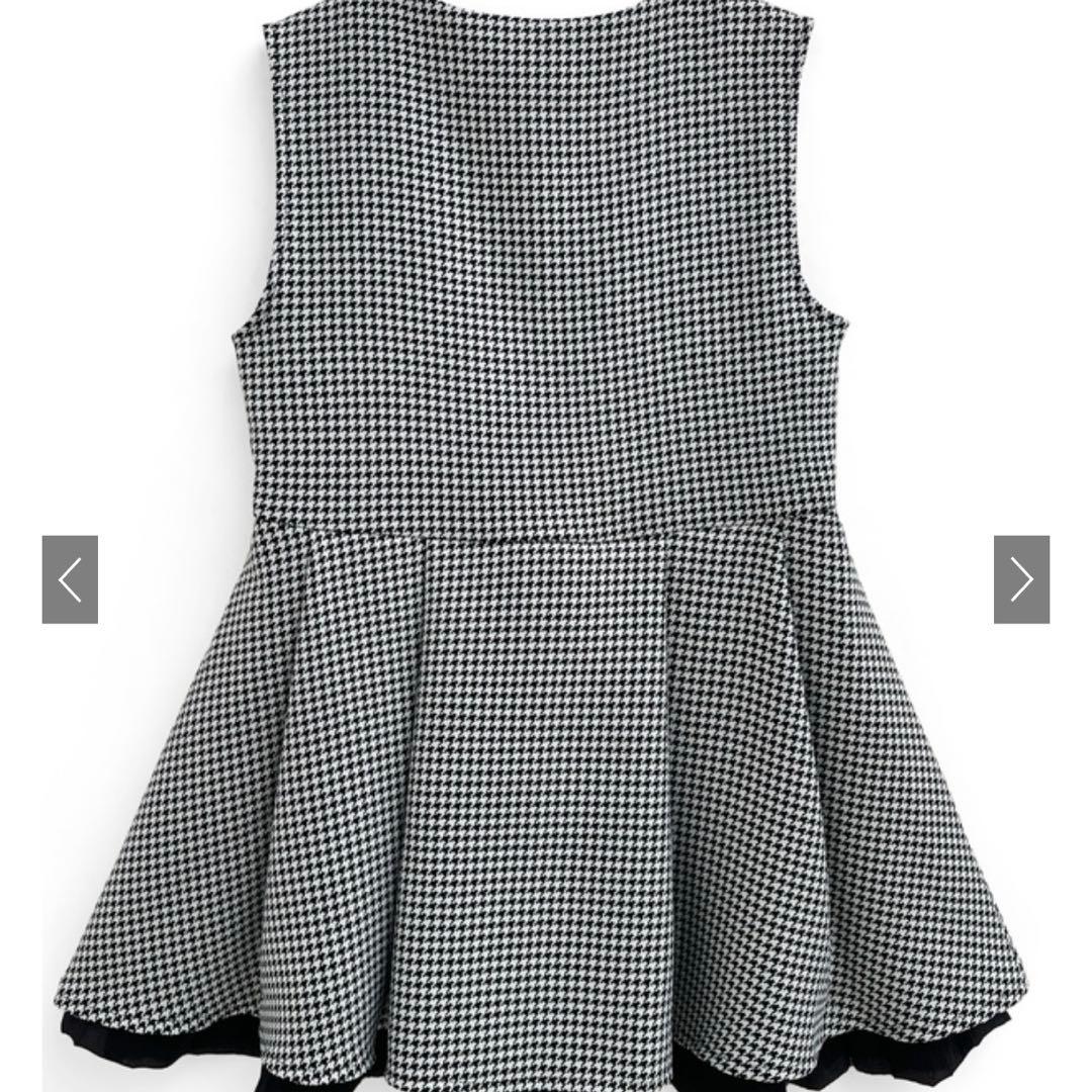 千鳥柄配色ペプラムトップス[ta159] - メルカリ