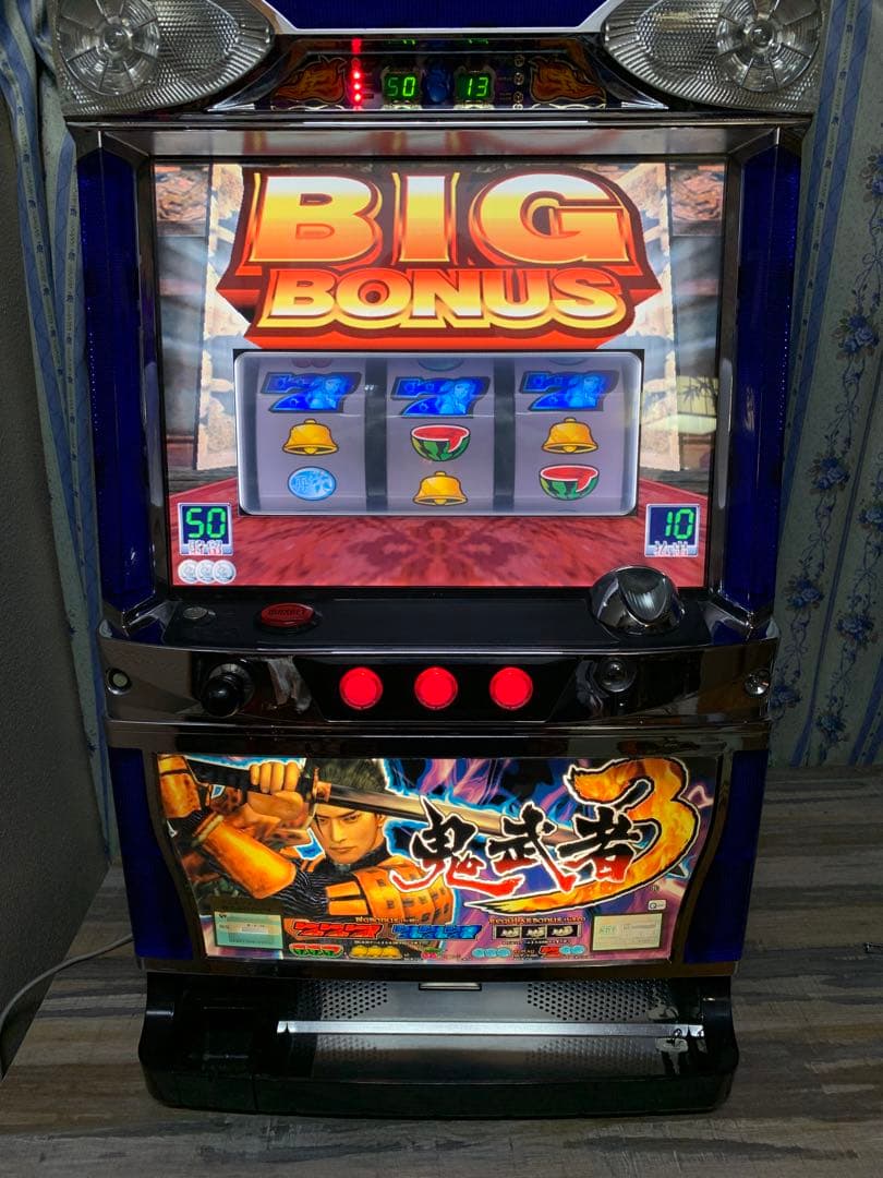 パチスロ スロット 鬼武者3 4号機 コイン不要機 動作確認済み 現状お