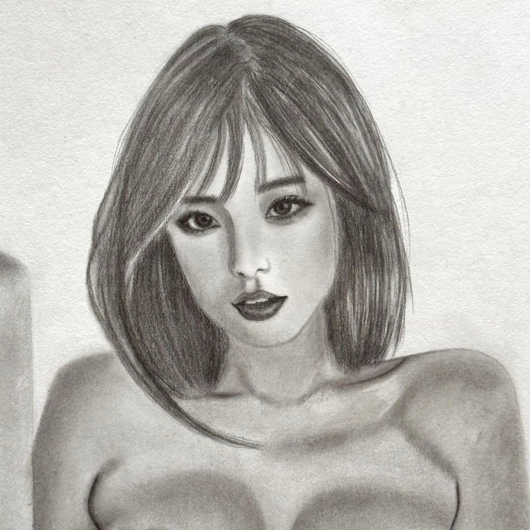 裸婦画 鉛筆画人物画 A3